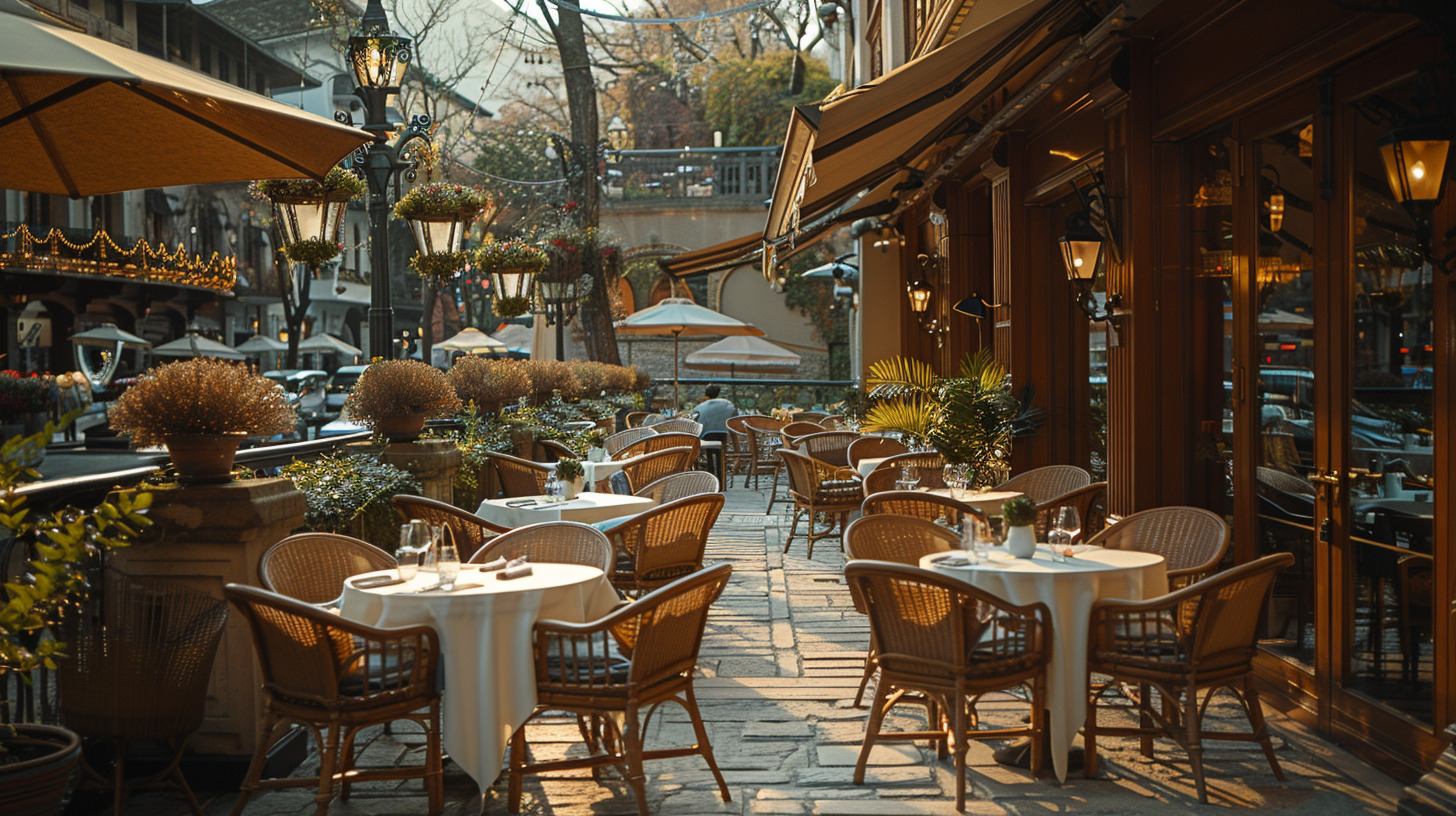 Restaurant in the city center